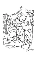 Donald Duck kleurplaat 7